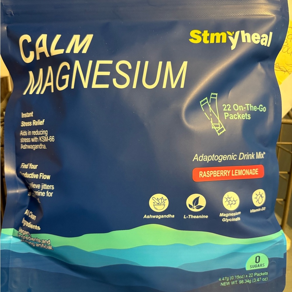 Stmyheal Calm Magnesium Drink Mix - Raspberry Lemonade
